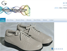 Tablet Screenshot of goodvibrationshoes.com